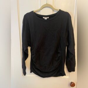 Black maternity sweatshirt
